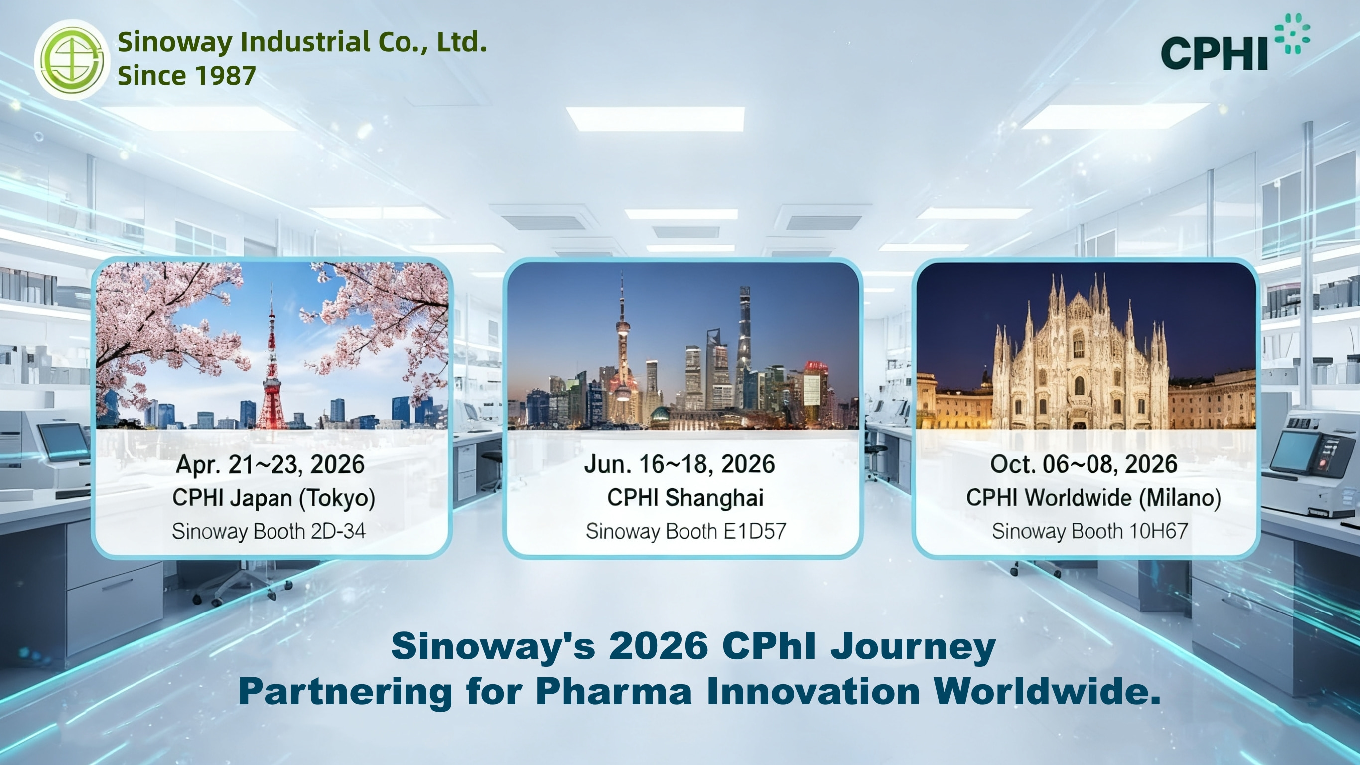 SINOWAY en CPHI 2026