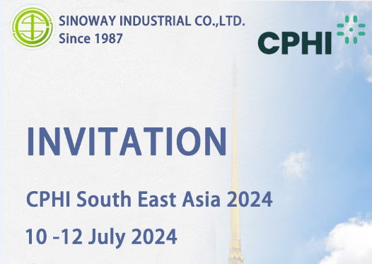 Nosotros, Sinoway Industrial co., ltd. participará en CPhI South East Asia 2024 del 10 al 12 de julio